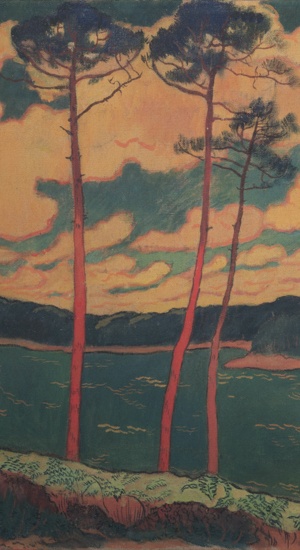 tableau prefere de be vernier des arbres par le peintre breton Serusier